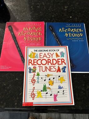 Lot of 3 Recorder instruction books, like new